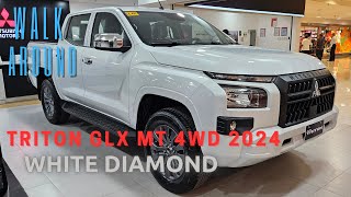 2024 Mitsubishi Triton GLX MT 4WD White Diamond [upl. by Claudian]