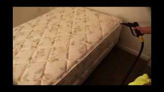 Cleaning a Mattress with a Vapor Steam Cleaner [upl. by Ridley]