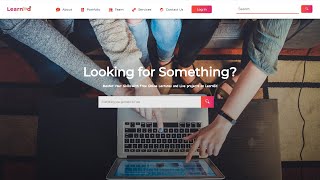 LearnEd  Elearning Website  HTML  CSS  JavaScript [upl. by Hampton]