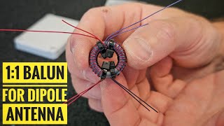 How to build 11 BALUN amp Classic DIPOLE Antenna [upl. by Pomfret349]