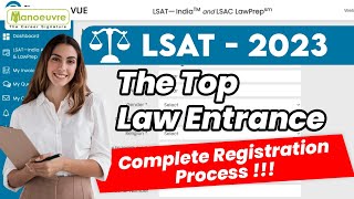 LSAT 2023 Law School Admission Test  Complete Registration Process  Form Filling  LSAT India [upl. by Rieth]