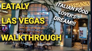 Eataly Las Vegas Tour  At Park MGM [upl. by Nahtanha786]