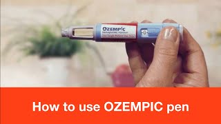 How to use your OZEMPIC pen [upl. by Noyar]