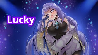 Lucky  Moona karaoke  Moona Hoshinova  HoloID [upl. by Horick]