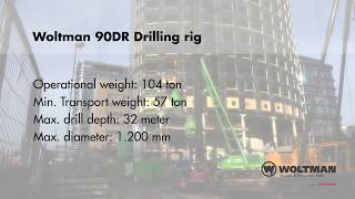 Woltman 90DR Installation of Drilled Displacement Piles [upl. by Roe]