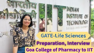 M Tech in IIT after B Pharmacy  GATE Life Sciences Preparation  Counselling and Interview [upl. by Harilda920]