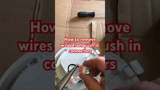 How to remove electrical wires from push in wire connectors [upl. by Ruenhs]