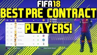 FIFA 18 BEST PRECONTRACT PLAYERS FREE PLAYERS [upl. by Ailyt]