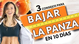 3 Consejos para PERDER BARRIGA en 10 días [upl. by Atnes]