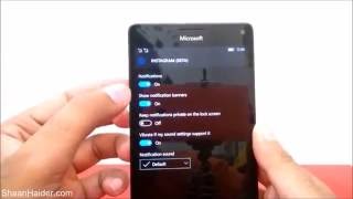 How to Customize Action Center on Lumia 950 950 XL or ANY Windows 10 Phone [upl. by Adiraf]