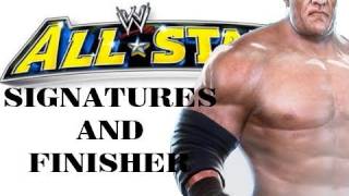 Kane  All Signatures and Finisher  WWE All Stars [upl. by Sidnarb485]