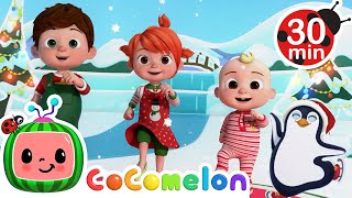 Jingle Bells All The Way  Christmas Songs for Kids  Dance with CoComelon  Moonbug Christmas Kids [upl. by Hasila]