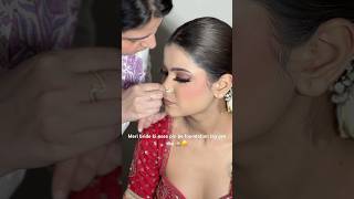 Chaliye dekhte h maine nose pin kaise clean kri🙈trending wedding shoot makeuptutorial youtube [upl. by Arhaz]