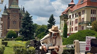 Busking in Timisoara Romania  ‘Gypsy Queen’ amp ‘In Awe’ [upl. by Luapnaes]