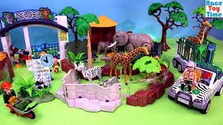 Playmobil Animals Zoo Playset Build and Play  Fun Toys For Kids [upl. by Enom]