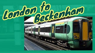 London Bridge to Beckenham Junction  FULL JOURNEY  Southern 377 Electrostar via Tulse Hill [upl. by Renata]