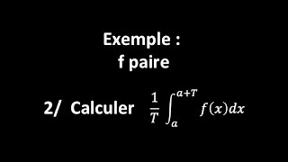 Exemple  b f paire  2 calcul de la valeur moyenne [upl. by Neeoma]