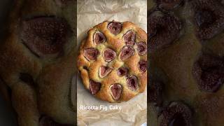 Ricotta fig cake [upl. by Sotsirhc]