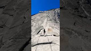 The most EPIC hike in California  Half Dome in Yosemite National Park via barbaradaylan on IG [upl. by Lerrud]