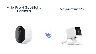 🎥 Arlo Pro 4 Spotlight Camera vs WYZE Cam v3  Comparison amp Review [upl. by Asiilanna]