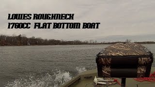 Lowes Roughneck 1760cc Flat Bottom Boat On the Water [upl. by Otsedom554]