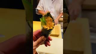 Monkfish liver amp lime jello hand roll shorts [upl. by Carol]