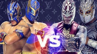 Rey Mysterio and Sin Cara Mistico Vs Kalisto and Sin Cara Hunico quotMasked Marvelsquot HD [upl. by Neeloj]