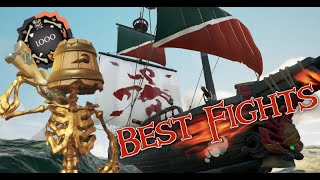 Best Fighting Brigantine  MC POV Sea of Thieves [upl. by Lundt]