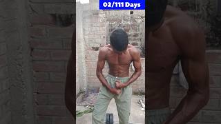 02111 Days hard challange 💪 fitnessfitnessmotivation 10th  homeworkout improvement viral [upl. by Aerdied]