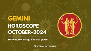 Gemini October 2024 Monthly Horoscope Predictions  October 2024 Horoscope  Astrology October 2024 [upl. by Aay665]