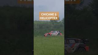 WRC HYUNDAI CHICANE amp HELICOPTER [upl. by Tertia]