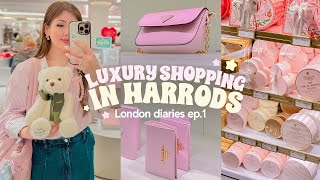 LONDON DIARIES ep1 ✿ Ultra Luxury Shopping in Harrods Chelsea amp Belgravia Rich Foods Tour amp Haul [upl. by Alokin220]