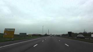 Driving On The M5 Motorway From J14 Thornbury To J17 Cribbs Causeway England 4th May 2012 [upl. by Bang]