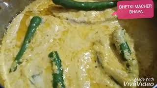 BHETKI MACHER BHAPABENGALI FISH RECIPESTEAMED VETKIVETKI FISH RECIPE [upl. by Dianemarie262]