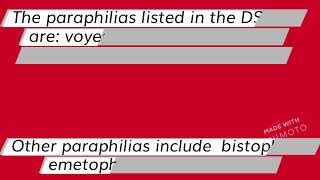 What is Paraphilic Disorder [upl. by Leinoto401]