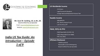 India US Tax amp Reporting Guide  FBAR FATCA amp More [upl. by Yraeg849]