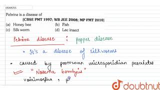 Pebrine is a disease of [upl. by Latrell]