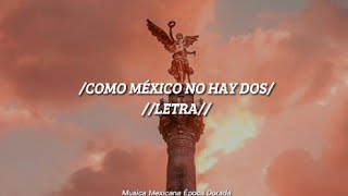 Vicente Fernandez Como Mexico No Hay Dos Letra [upl. by Nylarac551]