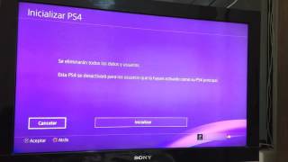 RESTAURAR DE FABRICA PS4 FACIL Y RAPIDO [upl. by Onailime]