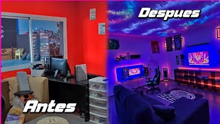 TRANSFORMO mi OFICINA en una HABITACION GAMER de ENSUEÑO🎮🕹 [upl. by Daukas]