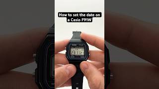 How to set or change the date on a Casio F91W casiof91w [upl. by Ahsikym]