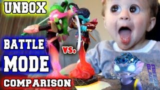 Scarlet Ninjini Battle Mode Comparison amp V2 Unboxing Skylanders Giants [upl. by Oirogerg]