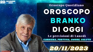 Loroscopo di Branko  I Fatti Vostri  20112023  Oroscopo oggi [upl. by Onivla]