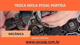 COMO TROCAR DA MOLA PEDAL PARTIDA TITAN 150  PASSO A PASSO [upl. by Darryn]