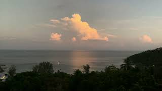 Sunrise Haad salad ocean view bay march 2022 koh phangan thailand [upl. by Carthy]