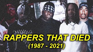 RAPPERS THAT DIED FROM GANG VIOLENCE 1987  2021  HIP HOP DOCUMENTARY [upl. by Shellans492]