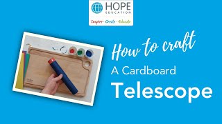 How to make a cardboard telescope  DIY craft for kids [upl. by Akanke]