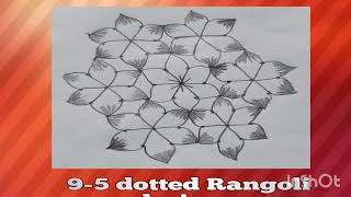 95 dotted Rangoli designs 🌹🌹🌹 Daily rangoli designs🌹🌹🌹rangoli indianartkolam indianart [upl. by Armilda]