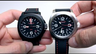 LUMTEC M60 GMT MENS WATCH REVIEW WITH LUME DEMO [upl. by Eetnod804]