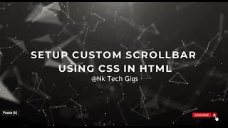 Set Custom Scrollbar in your HTML Div using CSS [upl. by Marco]